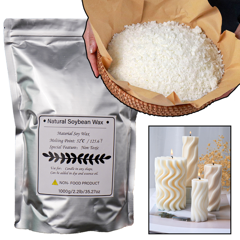 1000g 500g 250g 100g cera de s - Candle Making Kit avaliação e preço