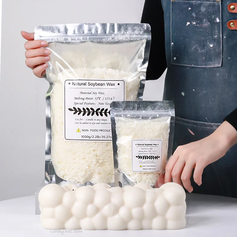 1000g 500g 250g 100g cera de s - Candle Making Kit avaliação e preço
