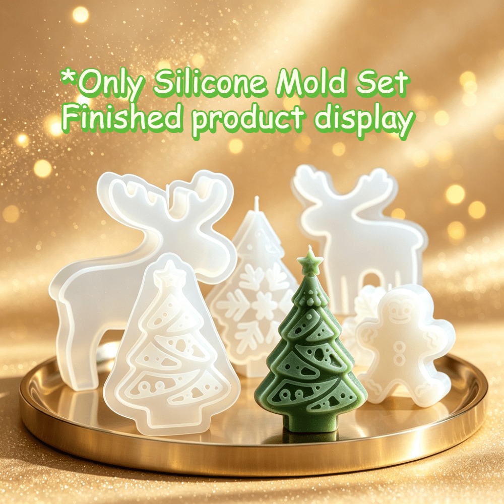 Conjunto de 6 Moldes de Silico - Silk Candle avaliação e preço