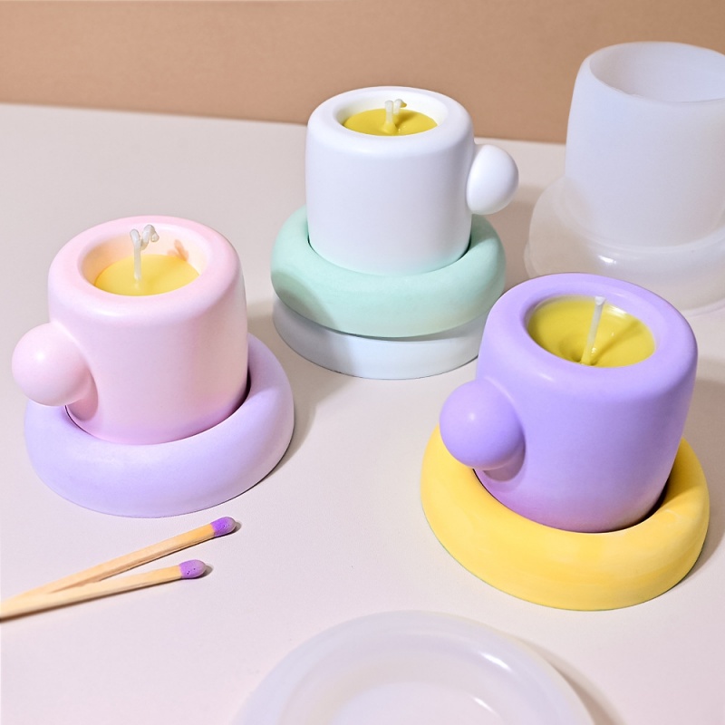 Caneca 3d com porta-copos, mol - Candle Containers avaliação e preço