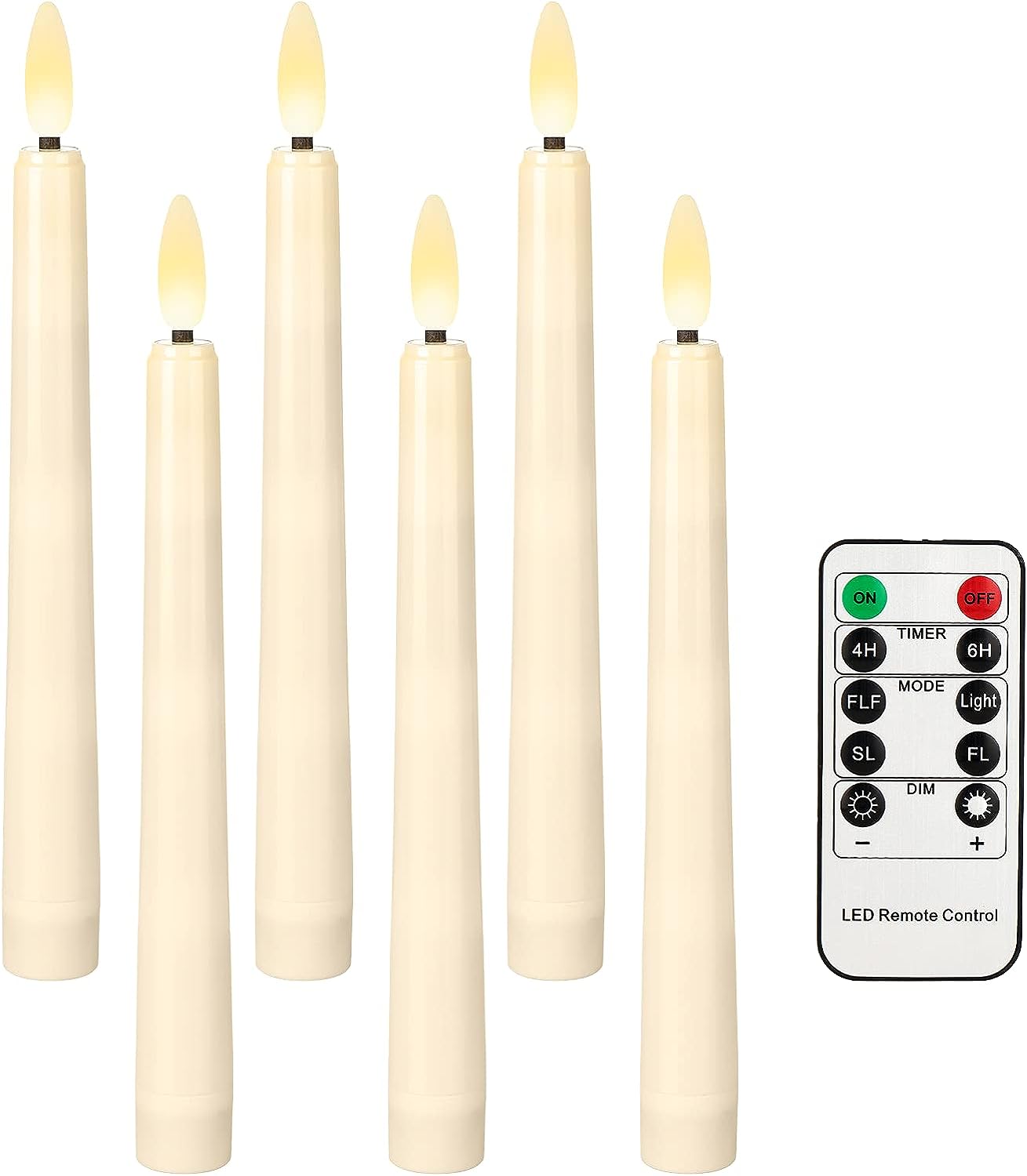 Vela LED cintilante de 8 poleg - Candle Wick avaliação e preço