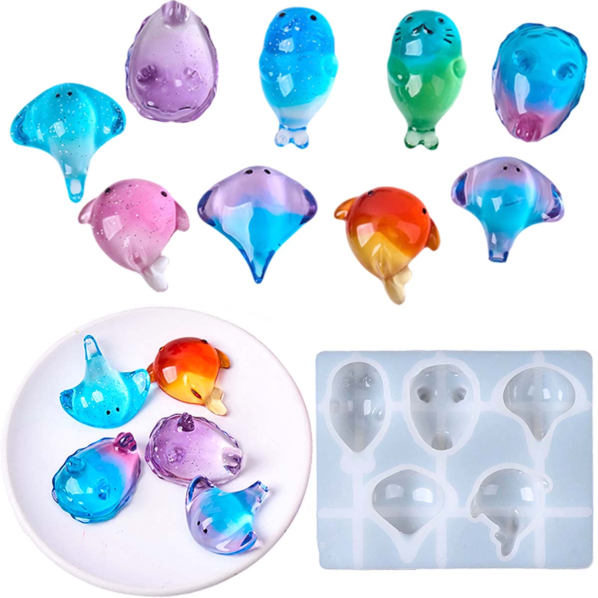Molde de Silicone 3D de Raia M - Candle Molds avaliação e preço