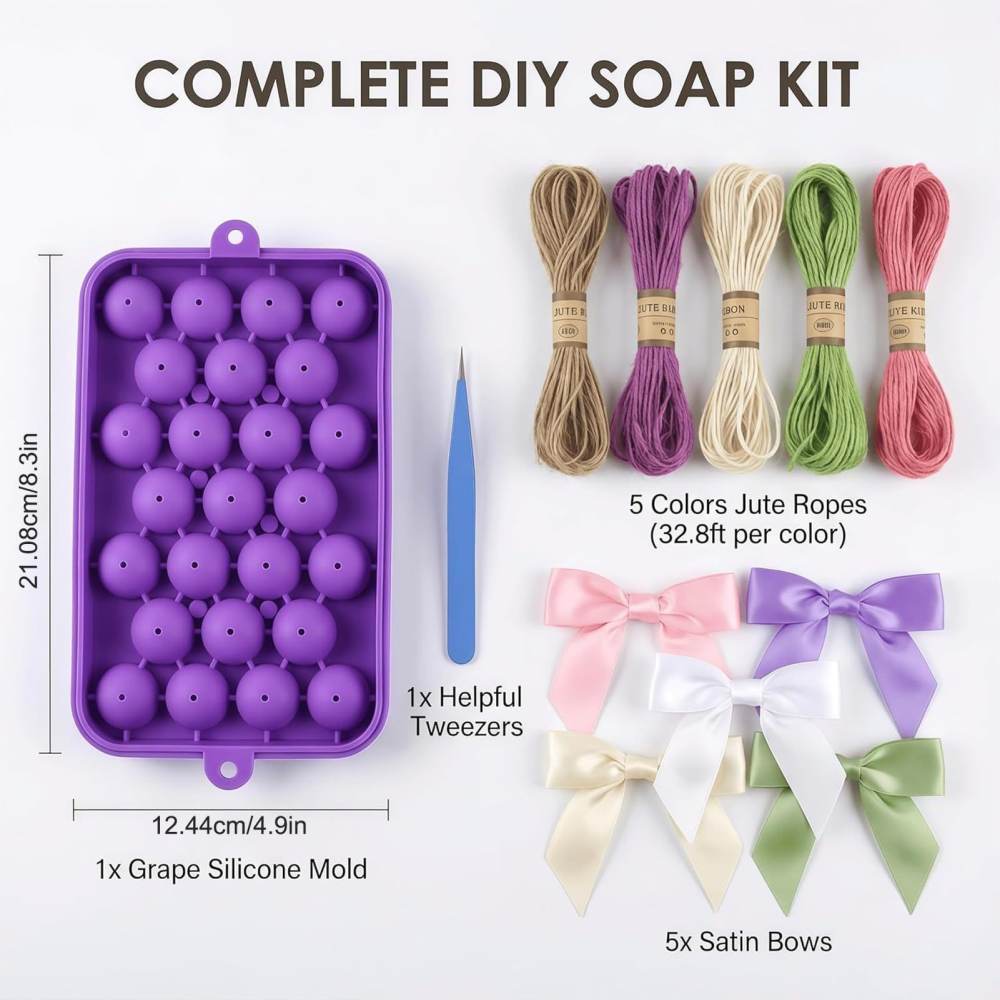 Molde de Sabonete de Uva, Mate - Candle Making Kit avaliação e preço