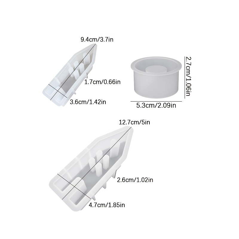 DNEJIU 3 peças de molde de sil - Candle Molds avaliação e preço